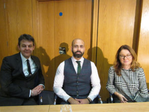 Chris Clarke, Zaheer Anwar and Stéphanie Aymès